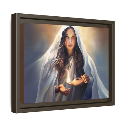 Mary Magdalene Woman Courage Framed Canvas Print of Painting, Female Discipleship, Beautiful Inspirational Art for Christians and Girls, 10 Virgins