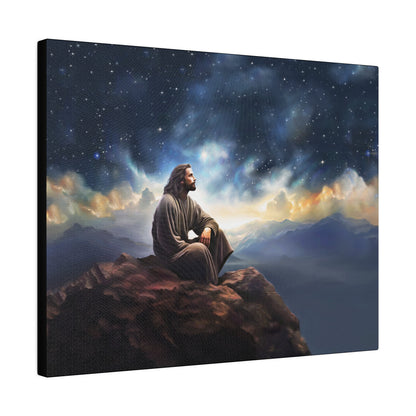 Jesus With The Stars, Fine Art Canvas Print, many sizes, Canvas, Christian Gift, Christian art