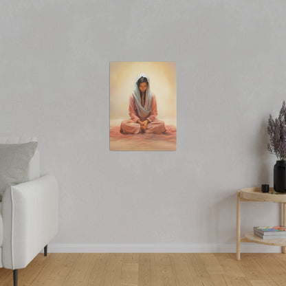 Stillness Fine Art Canvas Print, Spiritual Art, Gift for Her, Christian Artwork, Home Gift, Religious Artwork, Female Discipleship