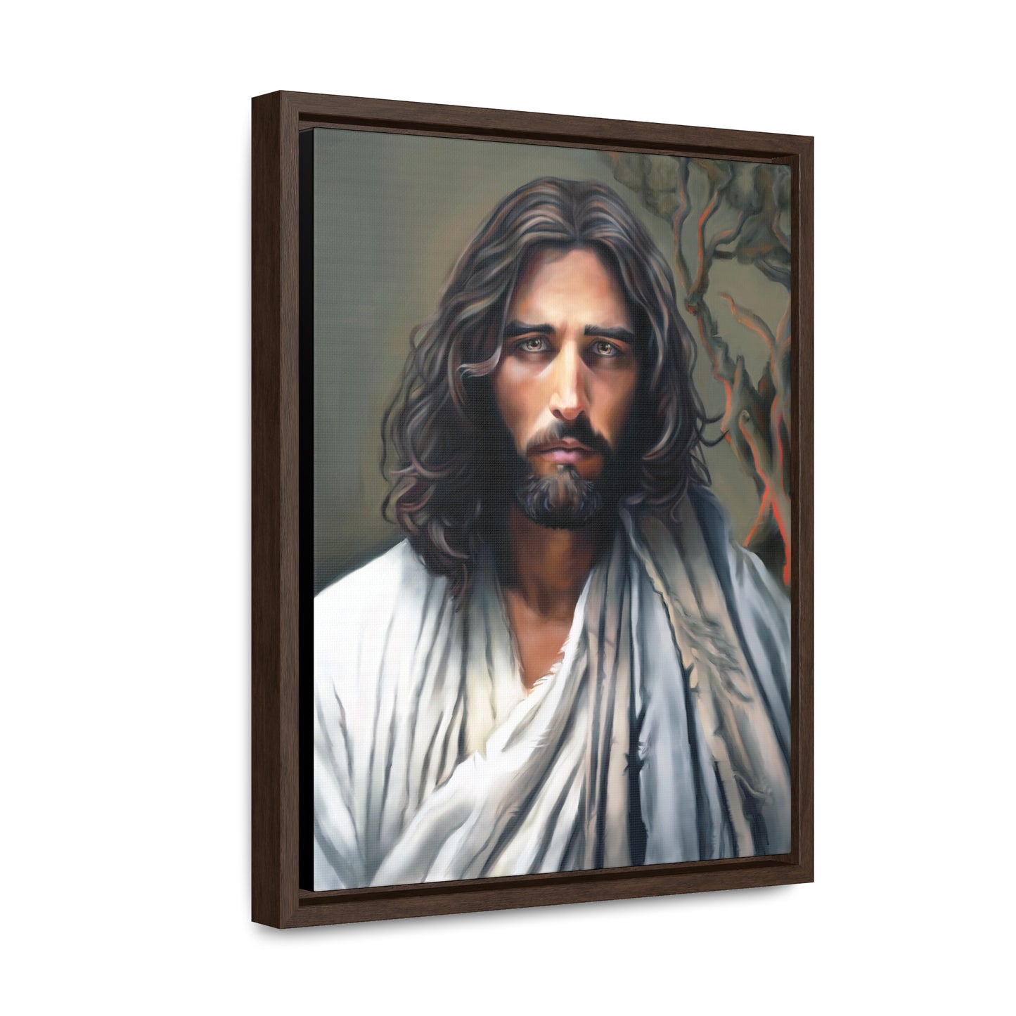 Jesus Christ Portrait, Fine Art Canvas Print, Framed, Jesus Christ Christian Art, Christian Art, Jesus Christ Decor