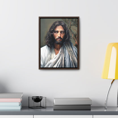 Jesus Christ Portrait, Fine Art Canvas Print, Framed, Jesus Christ Christian Art, Christian Art, Jesus Christ Decor