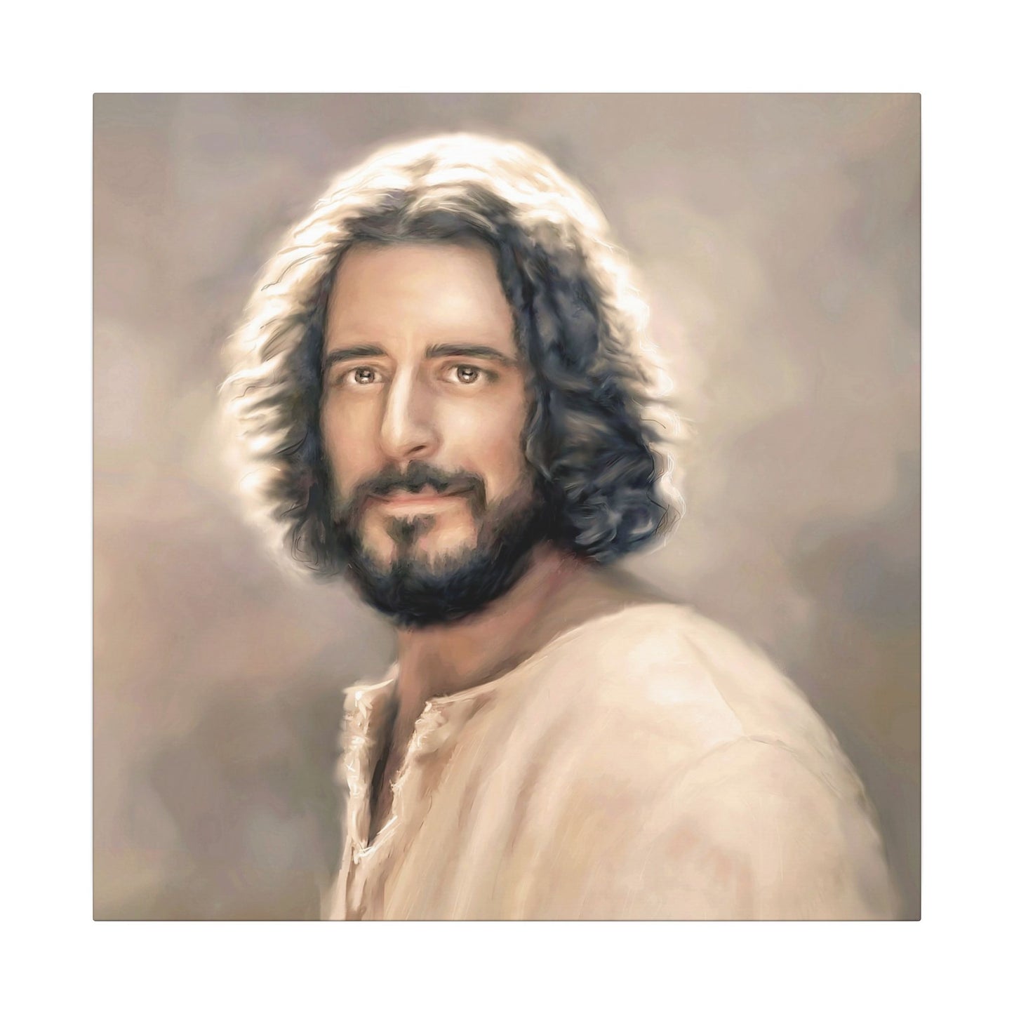 You Belong, Jesus Christ Portrait, Fine Art Canvas Print, Inspired by The Chosen Artwork of Jesus Painting