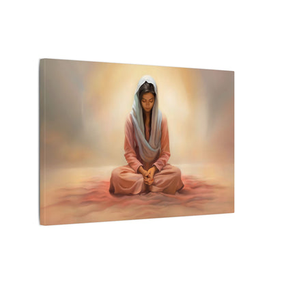 Stillness Canvas Print, Female Discipleship Collection, Stillness Fine Art Canvas Print, Gift for Her, Christian Artwork, Home Gift,