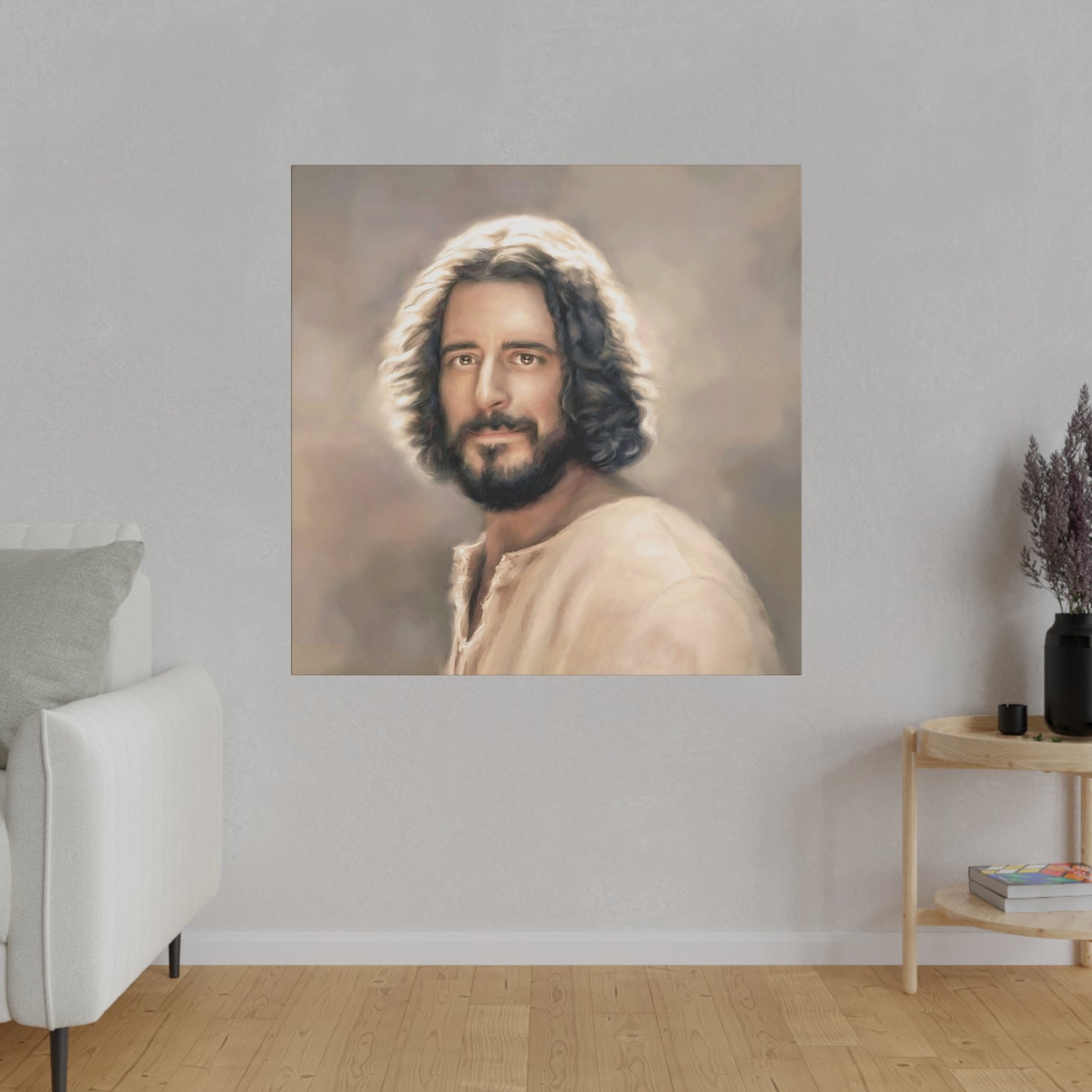 You Belong, Jesus Christ Portrait, Fine Art Canvas Print, The Chosen Artwork of Jesus Painting 12x16