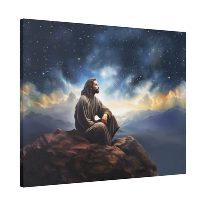 Jesus With The Stars, Fine Art Canvas Print, many sizes, Canvas, Christian Gift, Christian art