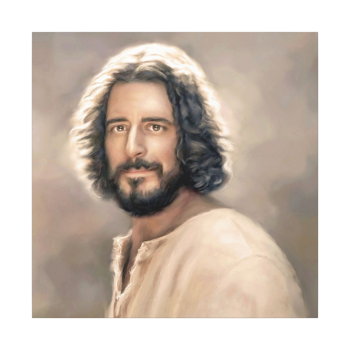 You Belong, Jesus Christ Portrait, Fine Art Canvas Print, Inspired by The Chosen Artwork of Jesus Painting