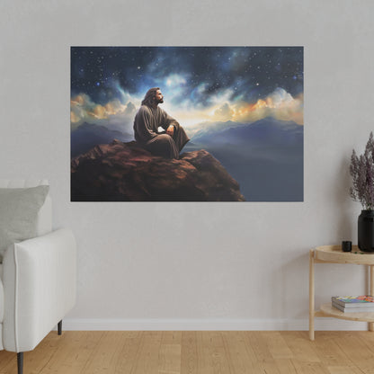 Jesus With The Stars, Fine Art Canvas Print, many sizes, Canvas, Christian Gift, Christian art