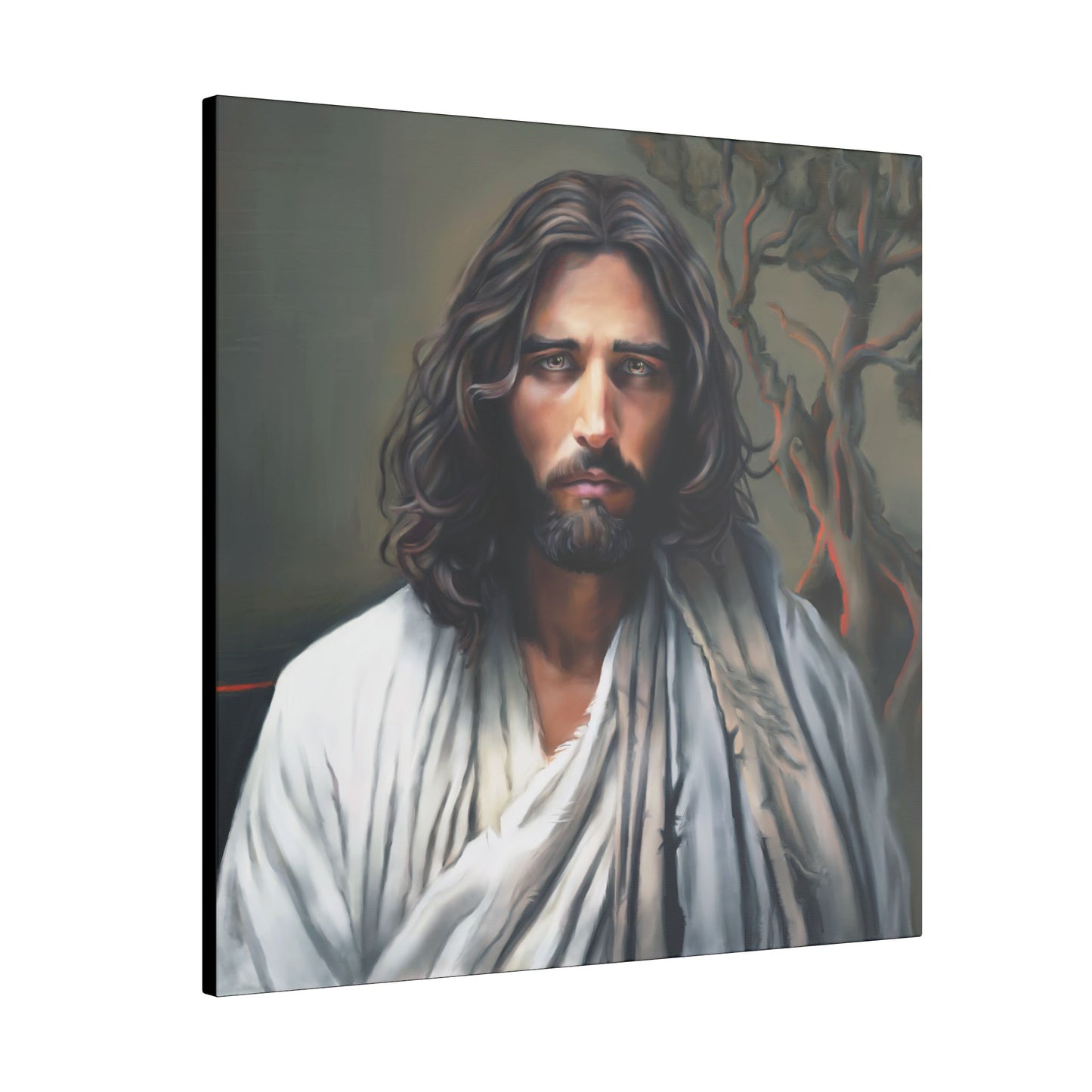 Portrait of Christ, Fine Art Canvas Print, Christian Art, Beautiful Jesus Artwork, Jesus Christ Gift