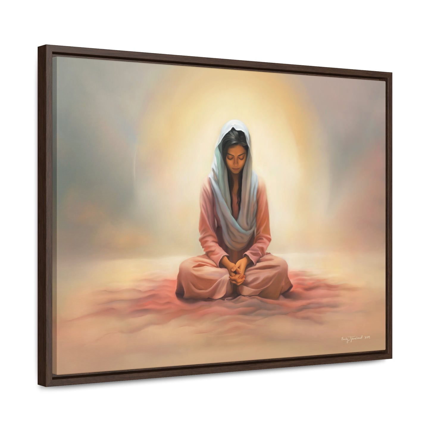 Stillness, Fine Art Canvas Print, Female Discipleship, Spiritual Art, Religious Artwork