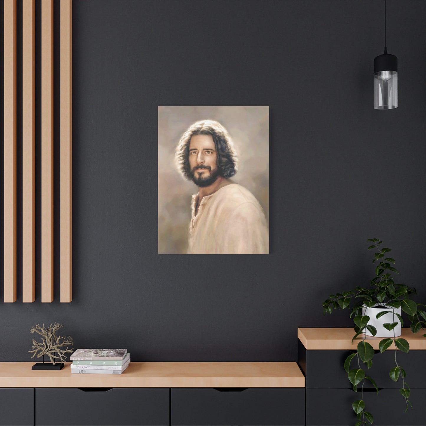 You Belong, Jesus Christ Portrait, Fine Art Canvas Print, multiple sizes, inspired by The Chosen Artwork of Jesus Painting, Gift for Christian Homes