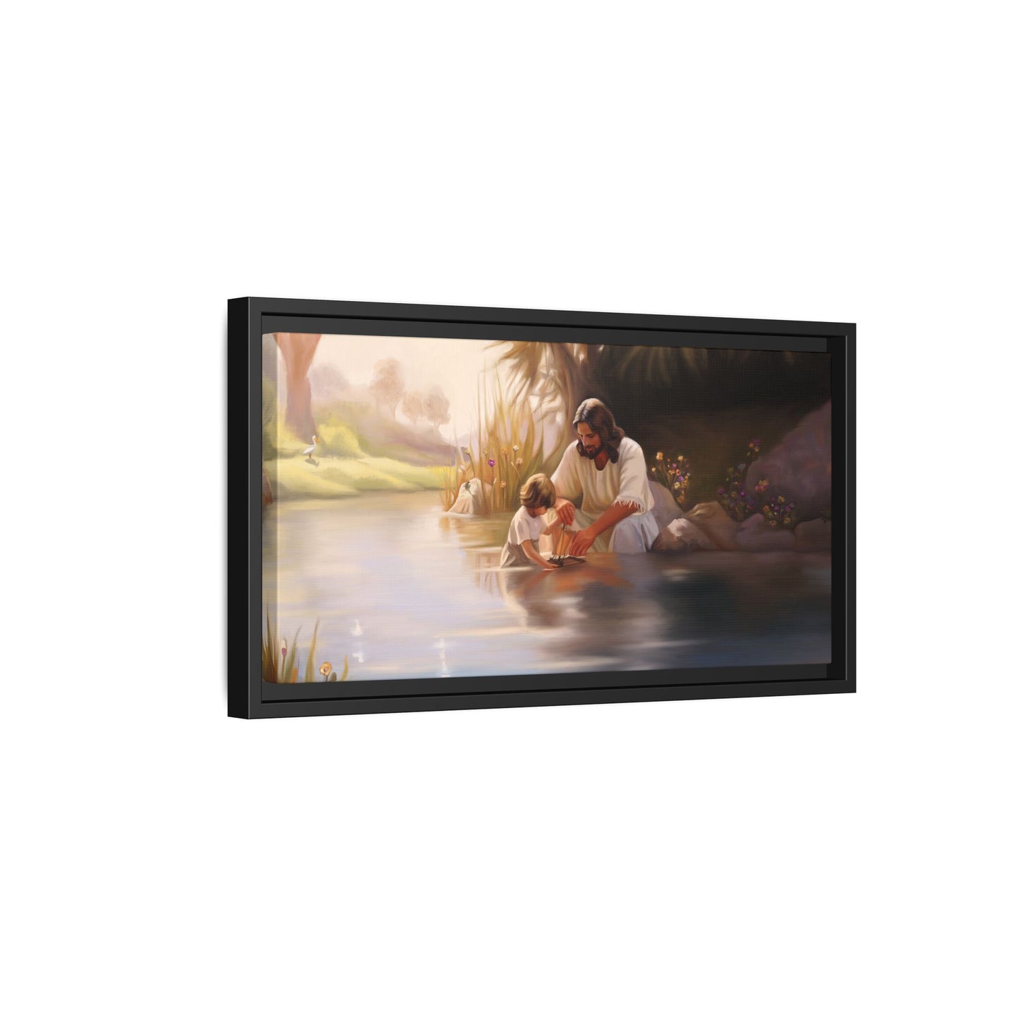 We Are His Children, Jesus Art Handmade art, Jesus Framed Artwork, Missionary Art, Canvas Print Wall Art Framed, Christian Art, Scenic and Landscape art