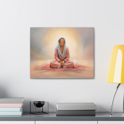 Stillness, Fine Art Canvas Print, Female Discipleship