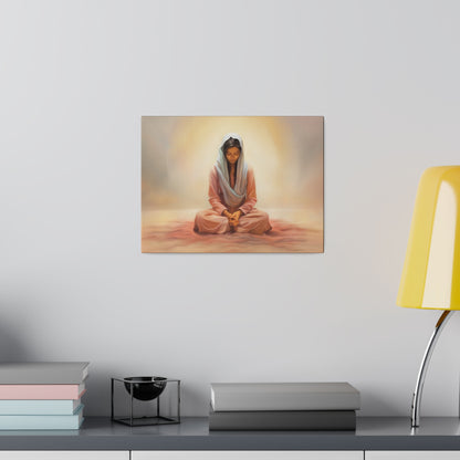 Stillness Fine Art Canvas Print, Spiritual Art, Gift for Her, Christian Artwork, Home Gift, Religious Artwork, Female Discipleship