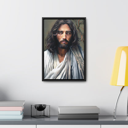 Jesus Christ Portrait, Fine Art Canvas Print, Framed, Jesus Christ Christian Art, Christian Art, Jesus Christ Decor