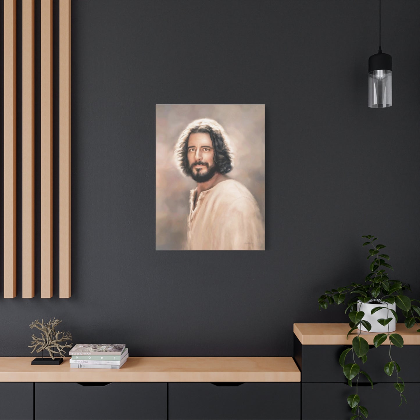 Jesus Christ Portrait, Fine Art Canvas Print, multiple sizes, The Chosen Artwork of Jesus Painting, Gift for Christian Homes