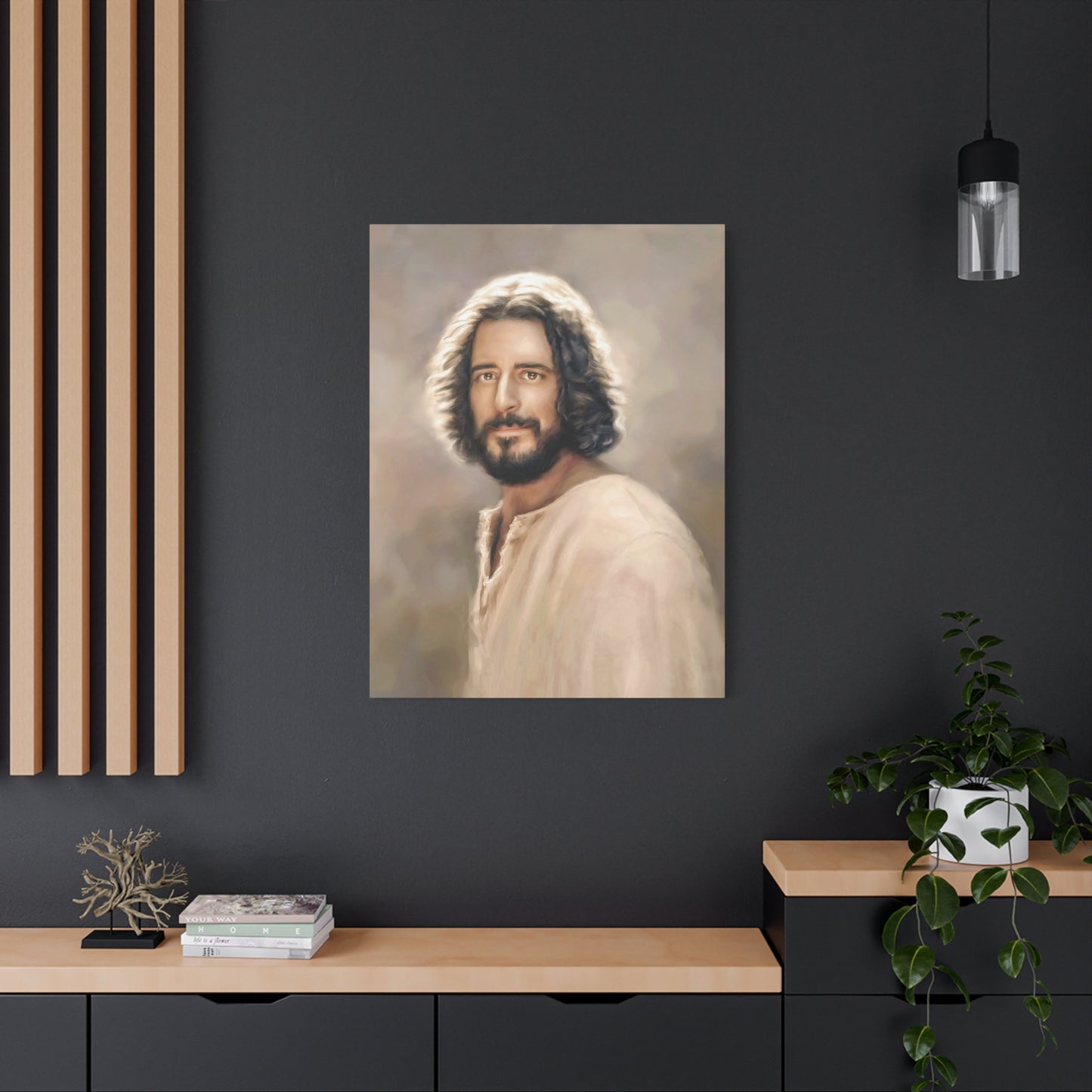 You Belong, Jesus Christ Portrait, Fine Art Canvas Print, multiple sizes, inspired by The Chosen Artwork of Jesus Painting, Gift for Christian Homes