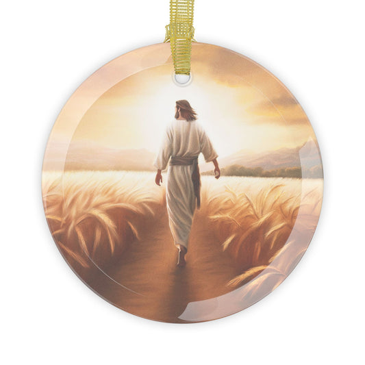 Glass Ornaments, Jesus Ornament, Christian gift, Beautiful wrapping idea