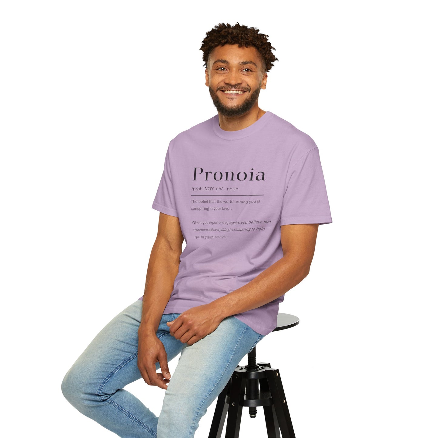 Pronoia Definition Shirt Fun Garment-Dyed T-shirt unisex