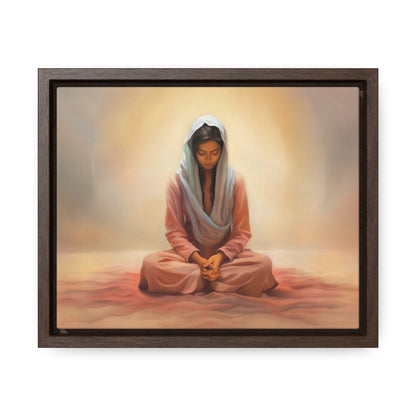 Stillness, Fine Art Canvas Print, Female Discipleship, Spiritual Art, Religious Artwork