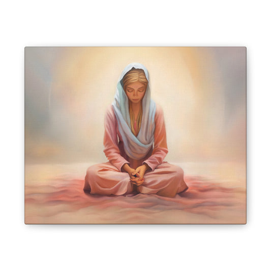 Stillness Fine Art Canvas Print, Female Discipleship, Gift for Her, Religious Gift for Her, Young Women Gift, Relief Society Gift, LDS artwork