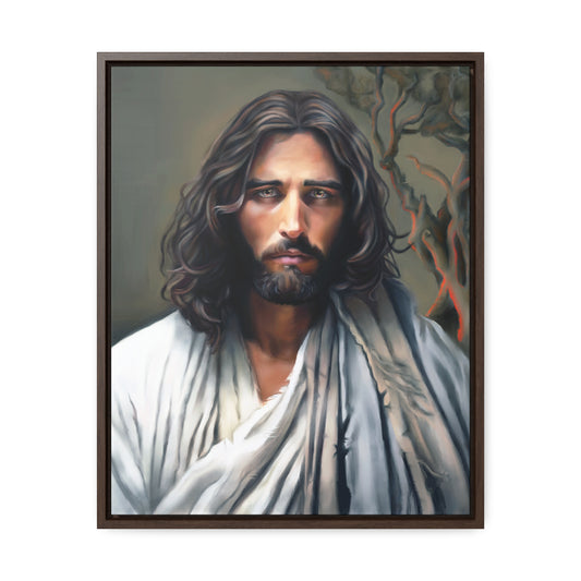 Jesus Christ Portrait, Fine Art Canvas Print, Framed, Jesus Christ Christian Art, Christian Art, Jesus Christ Decor