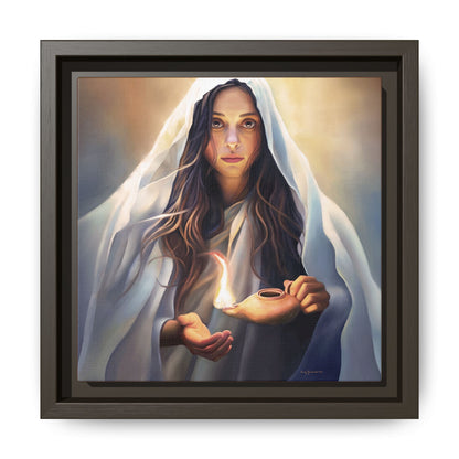 Mary Magdalene Woman Courage Framed Canvas Print of Painting, Female Discipleship, Beautiful Inspirational Art for Christians and Girls, 10 Virgins